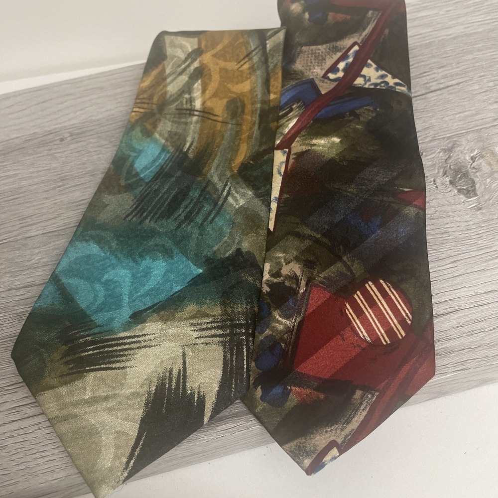 Enigma abstract neck ties‎ 60 inches Lot Of 2